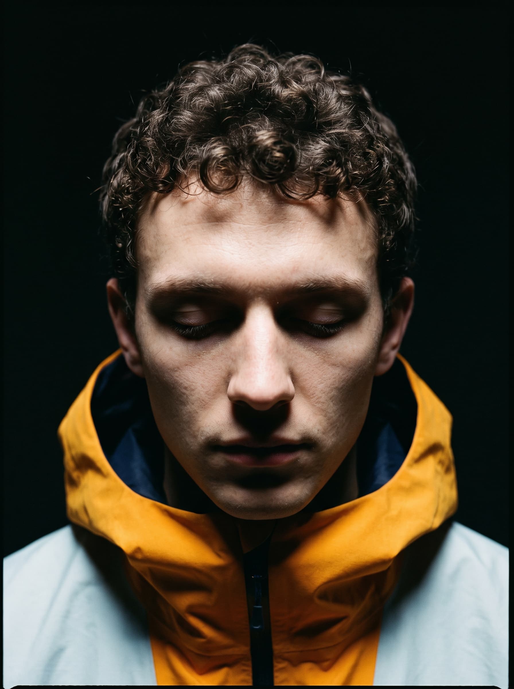 Editorial Portrait in Hooded Shell Jacket example 7