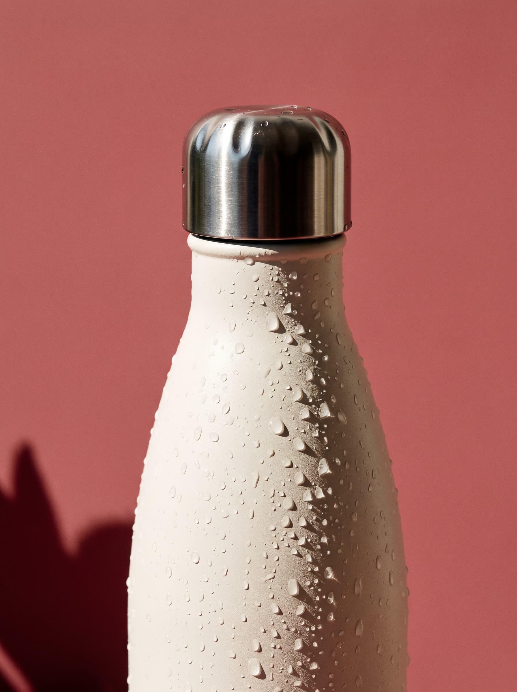 Cream Water Bottle with Condensation example 2