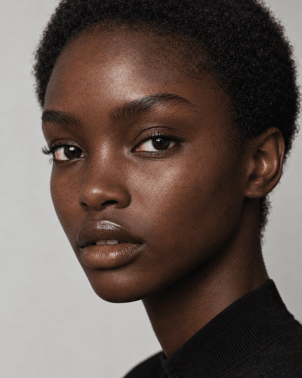 Studio Portrait of Woman with Glowing Skin example 2