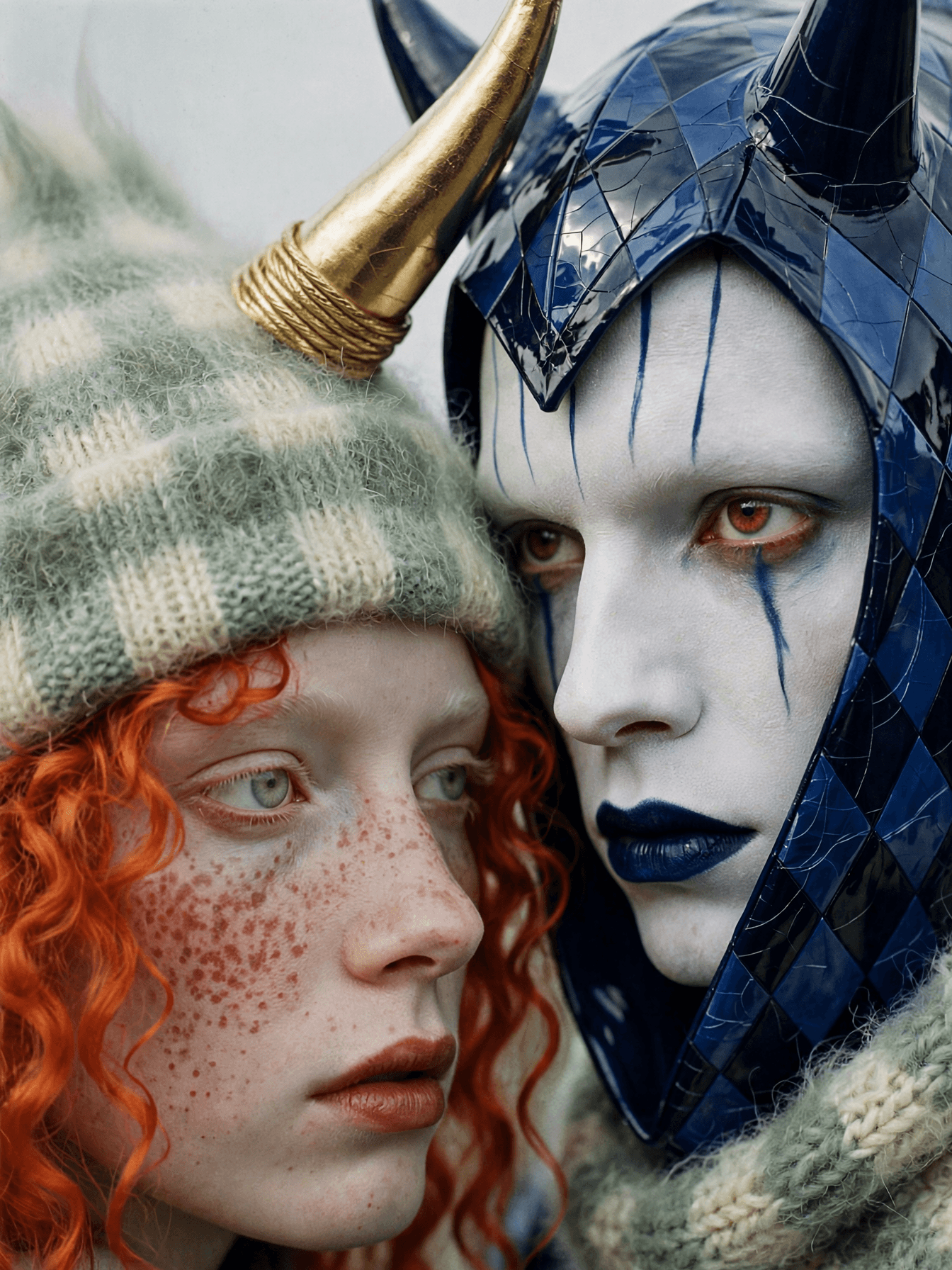 Avant Garde Horned Editorial Portrait example 17