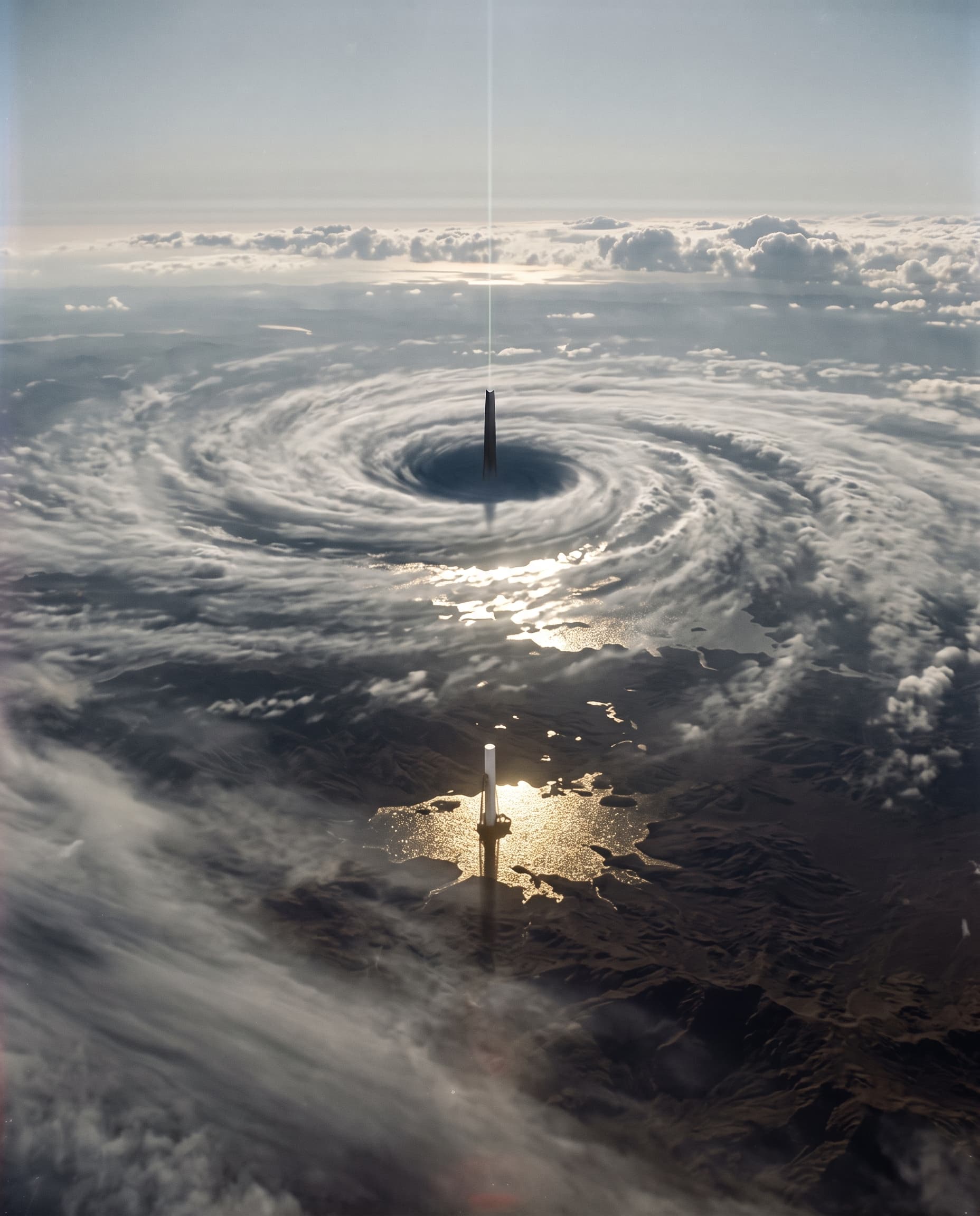 Monolith Tower in Cloud Vortex example 7