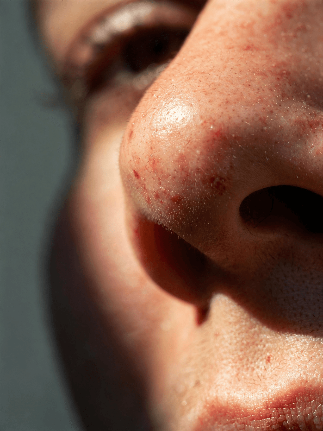 Detailed Close Up of Sunlit Skin example 7