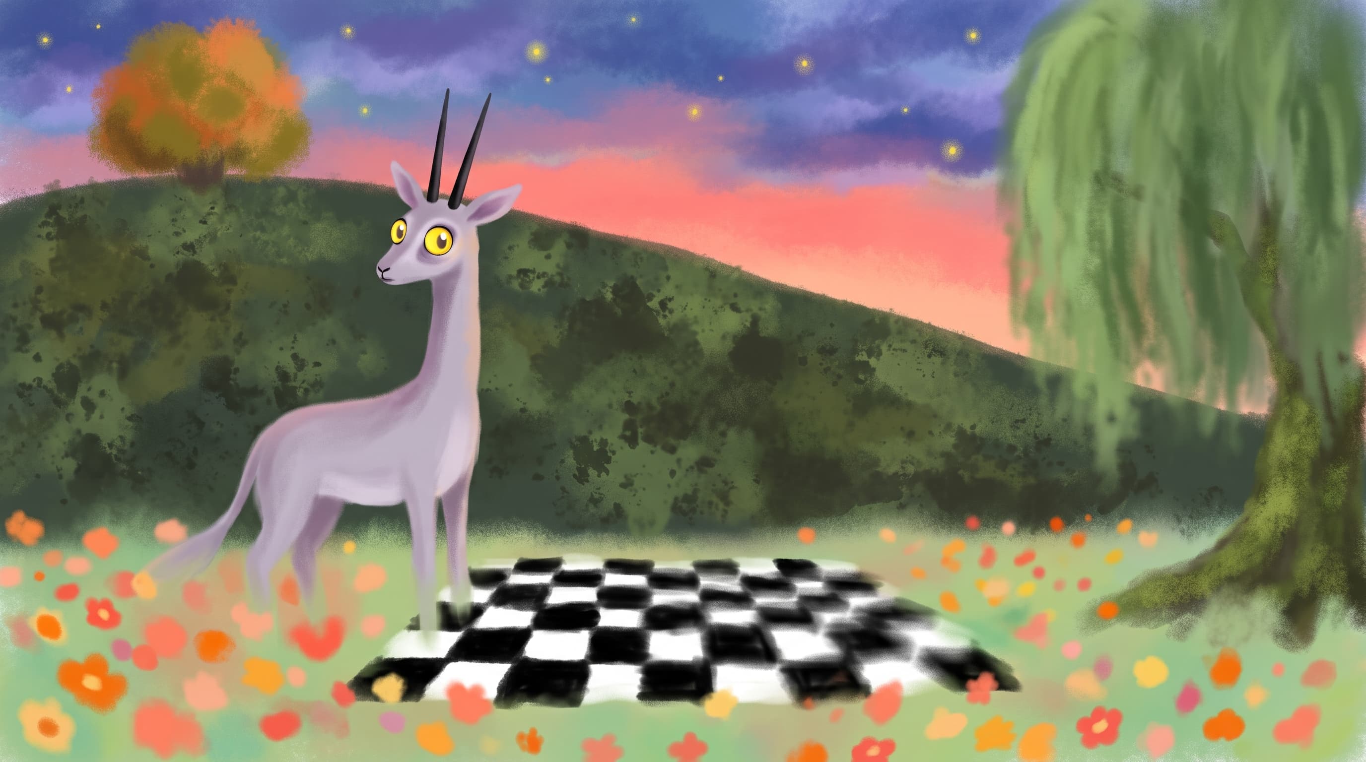 Whimsical Creature in Dreamy Meadow example 18