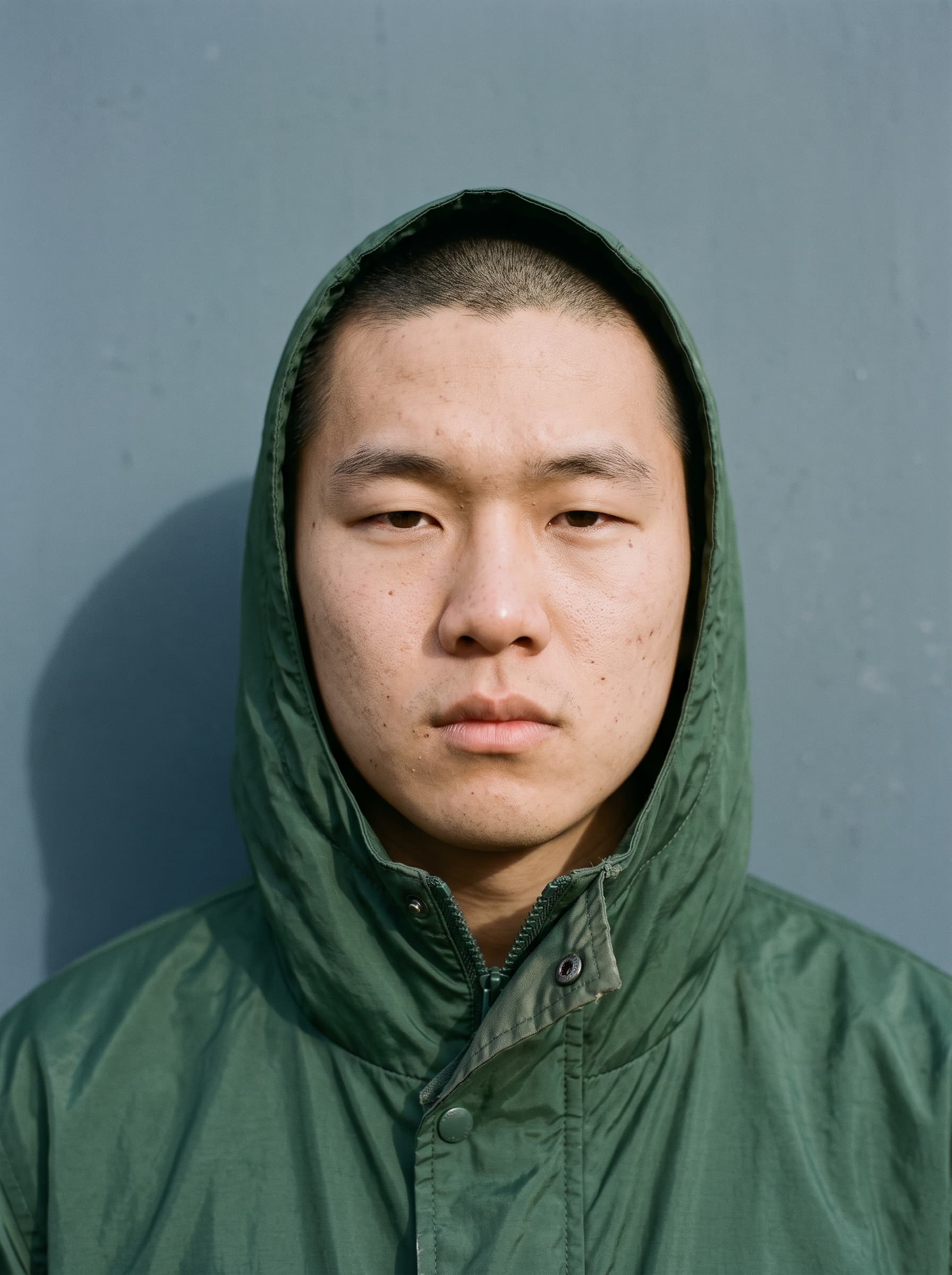 Man in Green Hooded Parka example 11