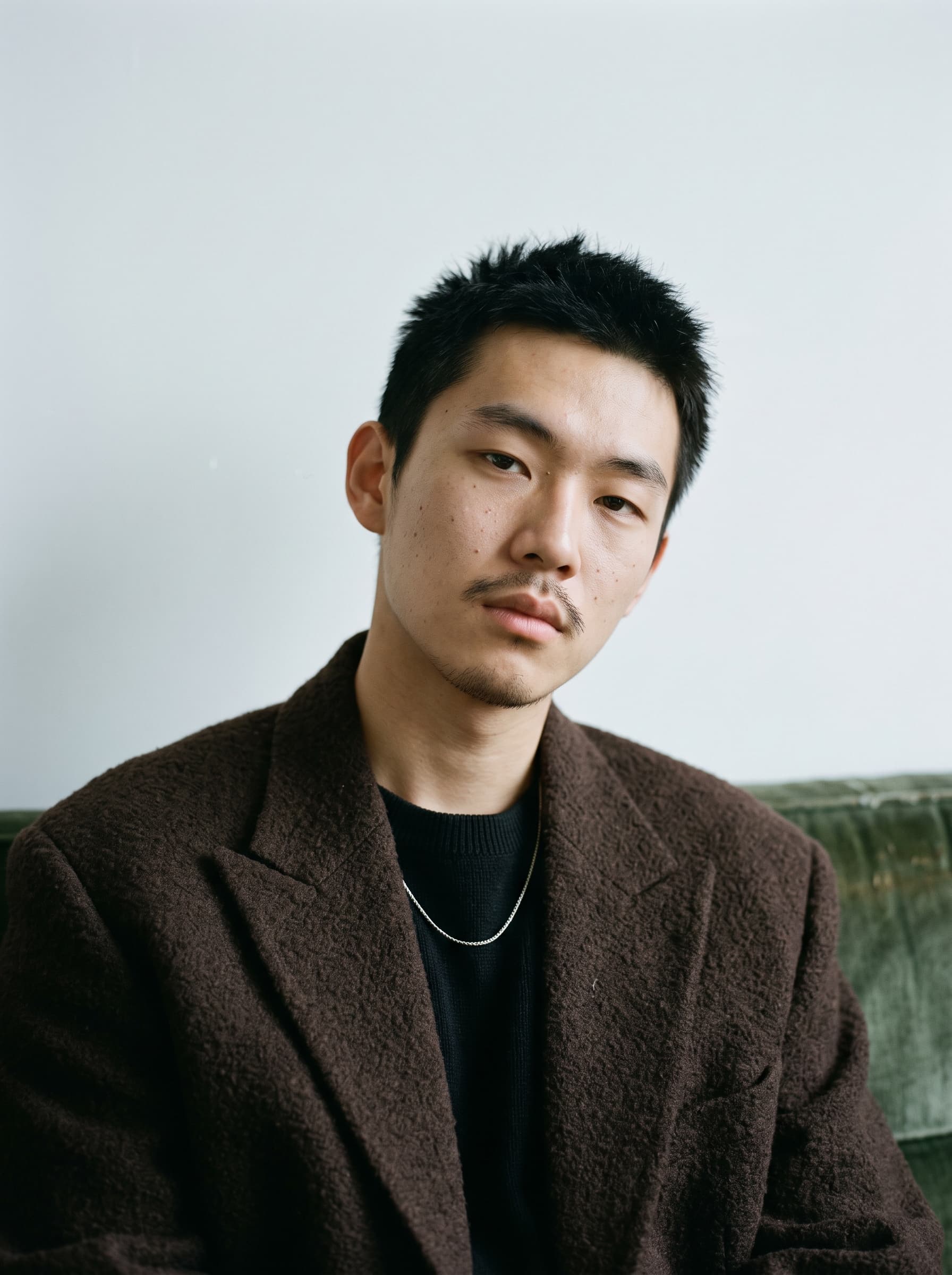 Young Man in Wool Blazer Indoors example 10