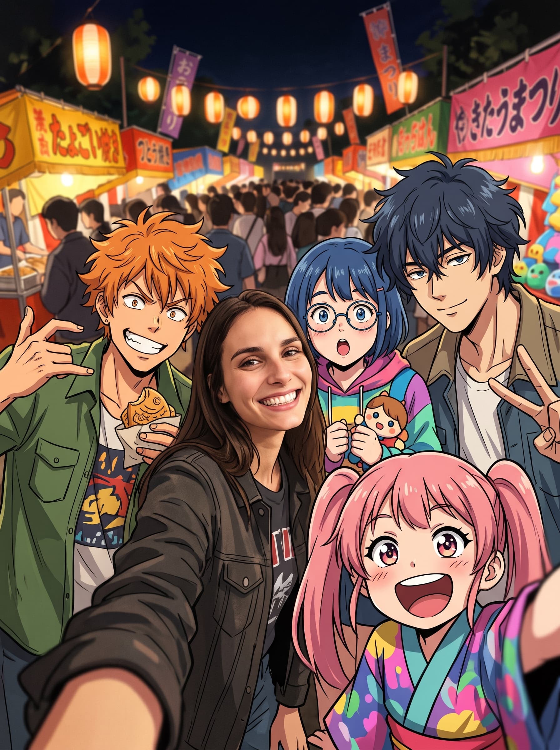 Anime Friends Night Festival Selfie example 14