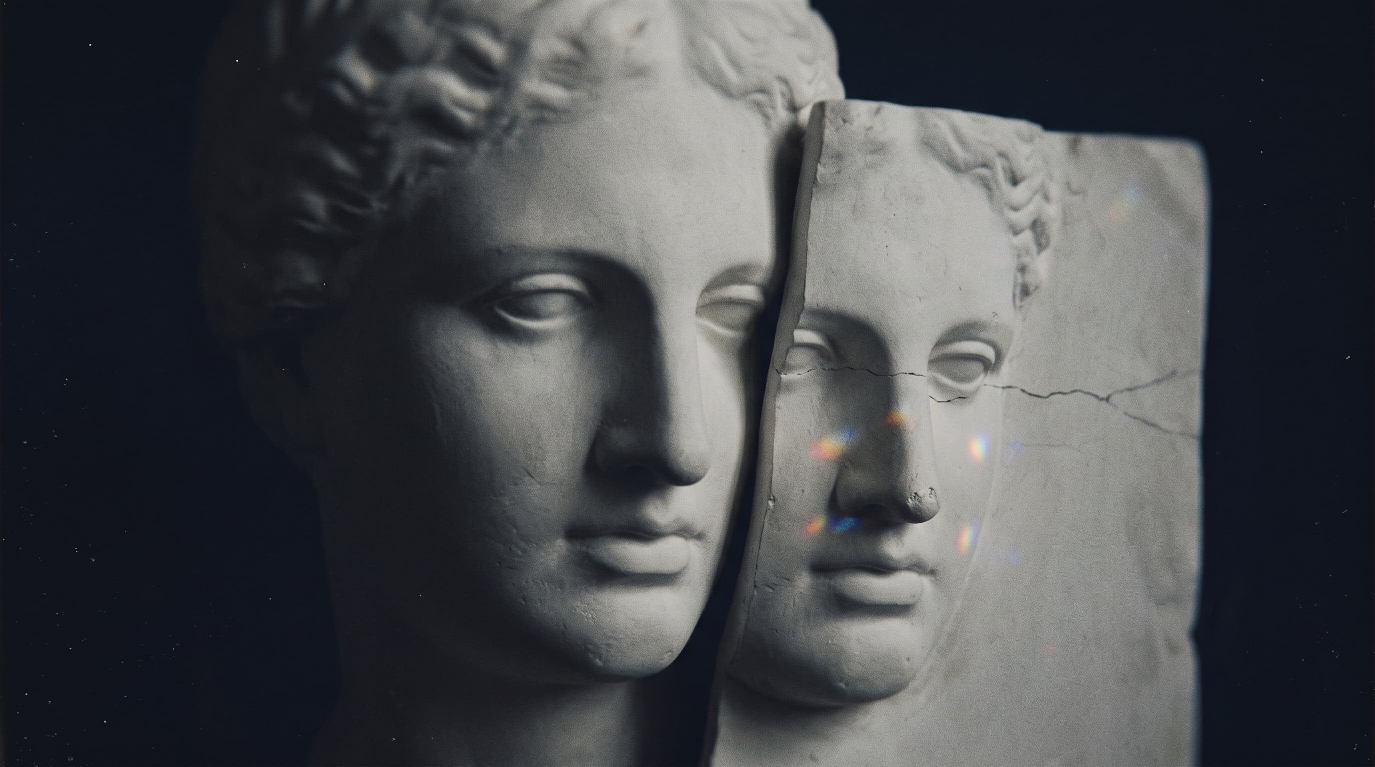 Fragmented Classical Plaster Sculpture Bust example 7