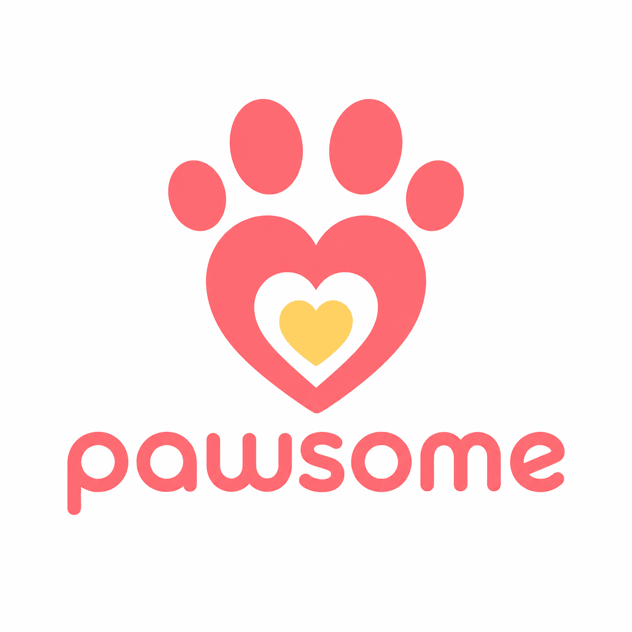 Minimalist Pet Care Pawprint Logo example 11