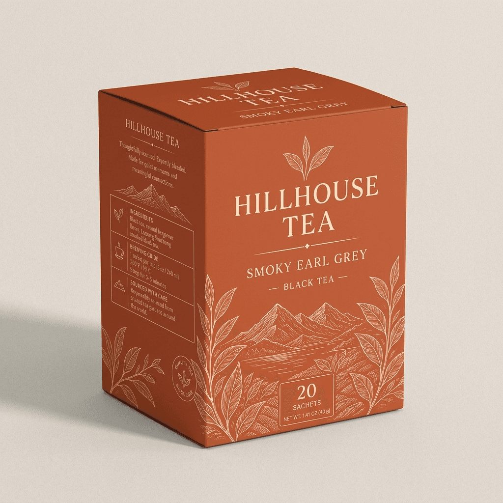 Terracotta Tea Box Mockup Display example 39
