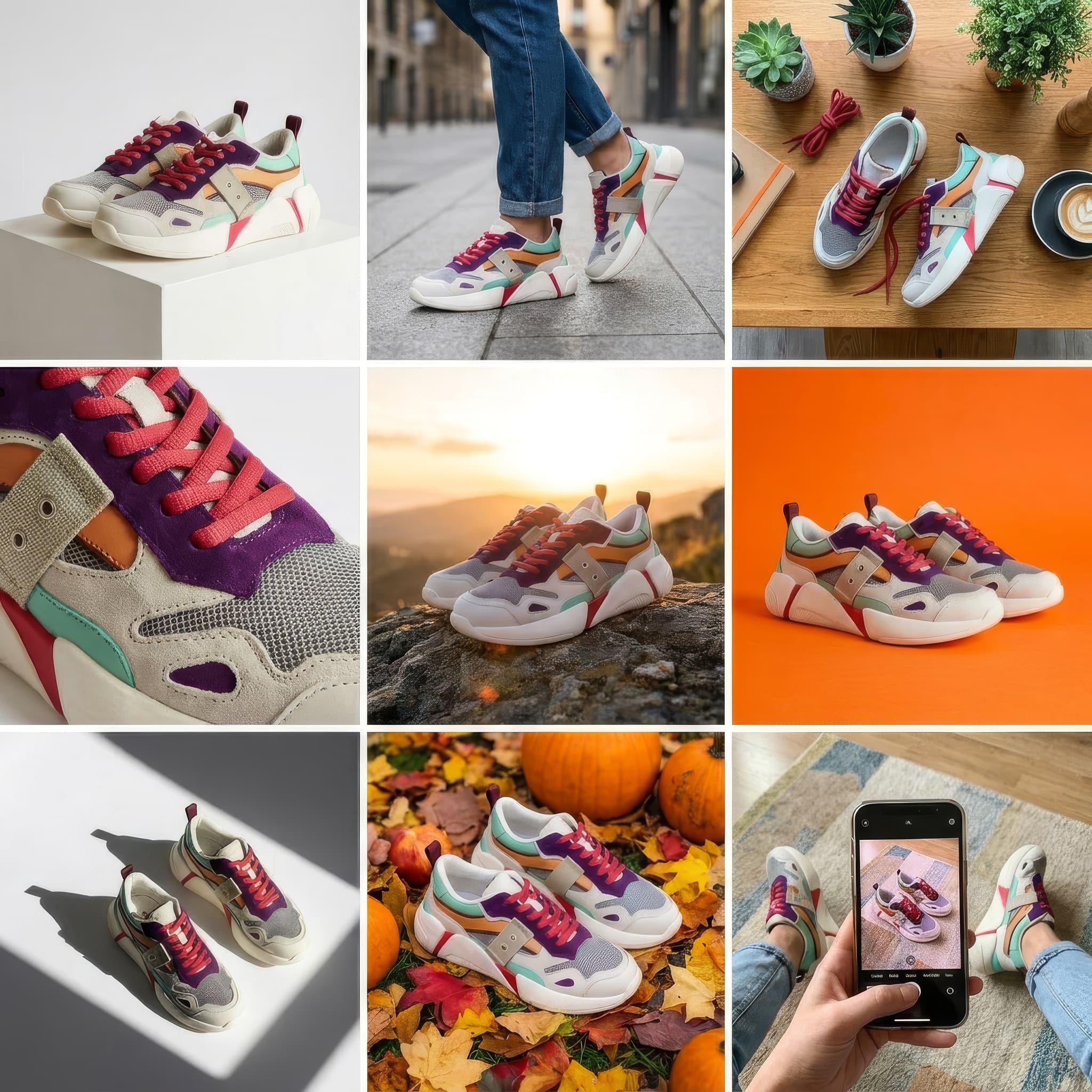 Multicolor Sneakers Lifestyle Mood Board example 28