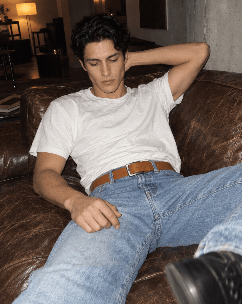 Model in White Tee and Jeans example 5, output 2