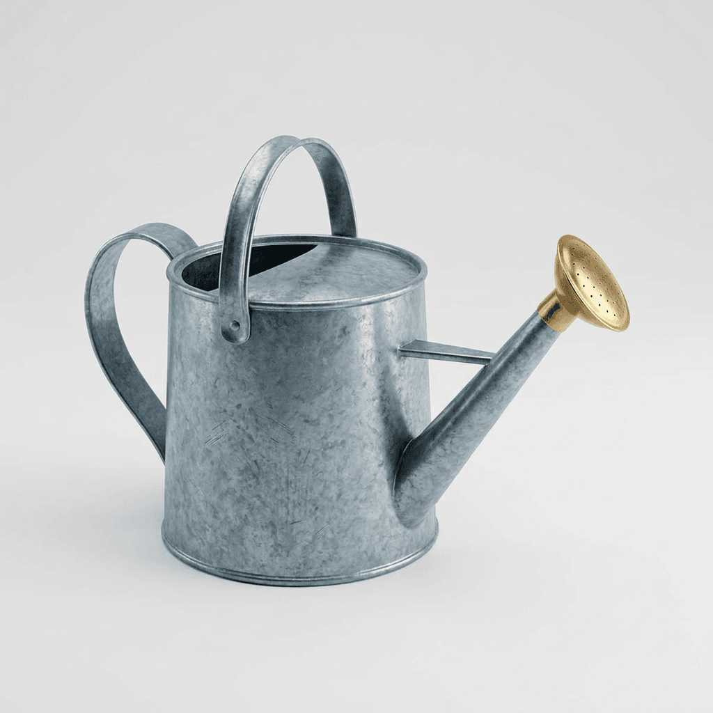Galvanized Metal Watering Can in Studio example 30