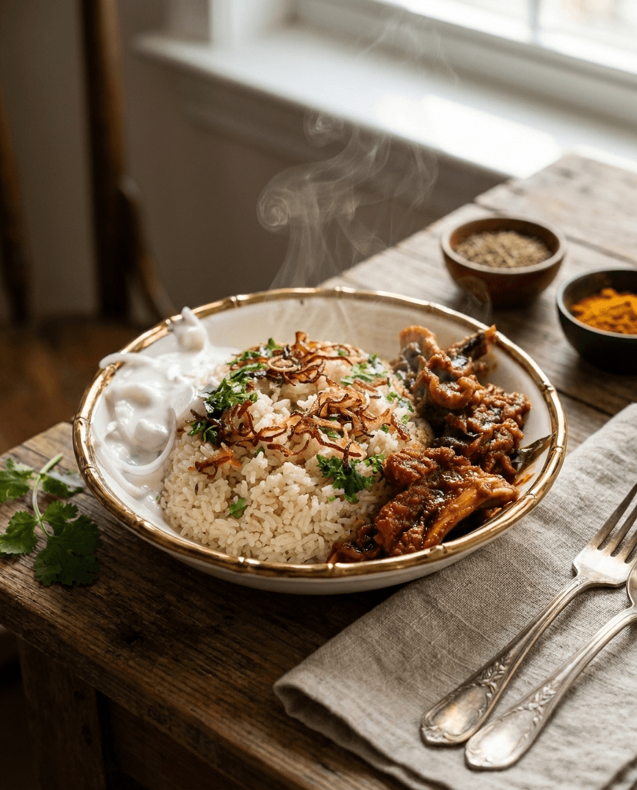 Steaming Spiced Rice and Savory Curry example 28