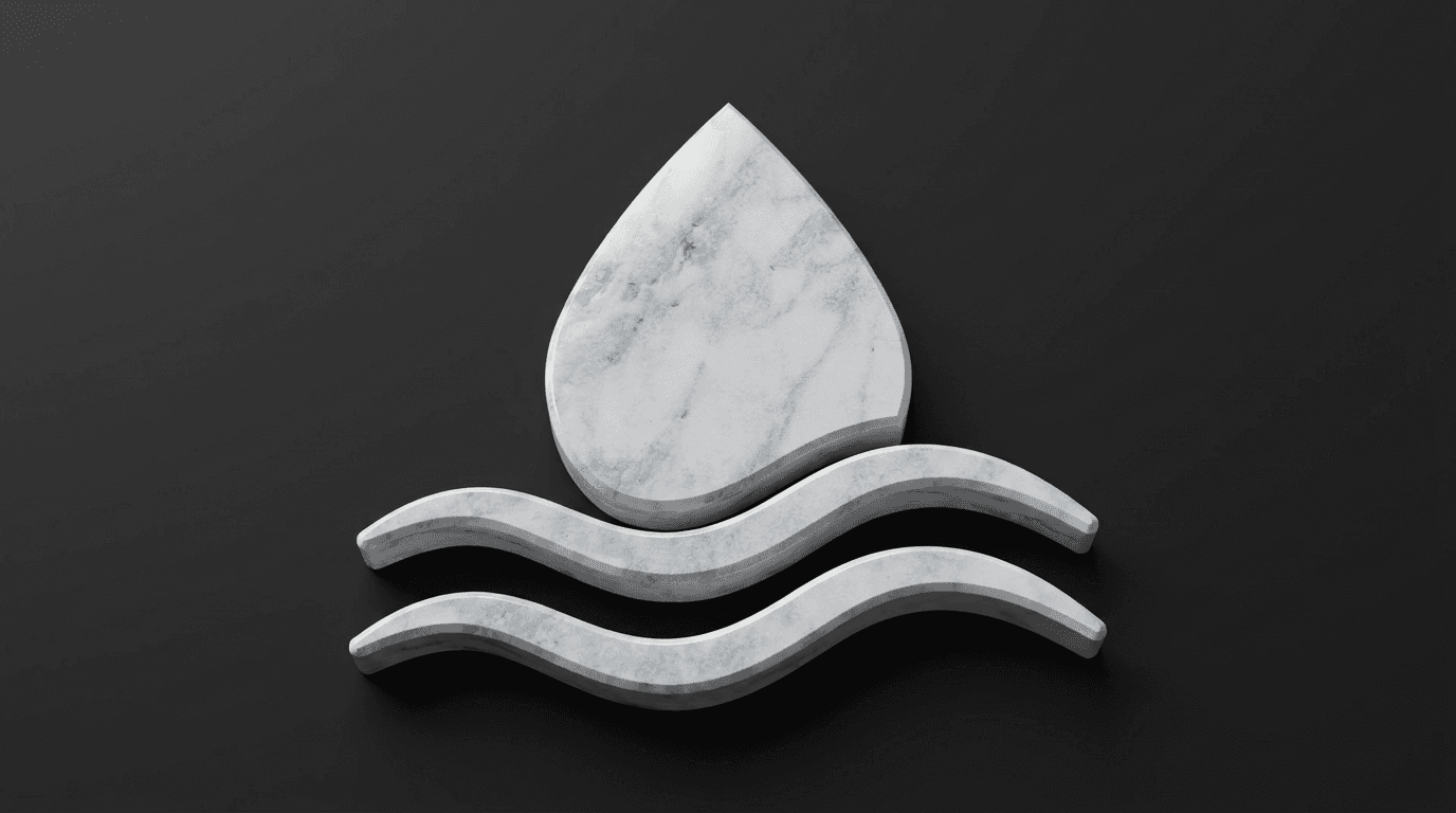 Marble Droplet and Waves on Black example 29