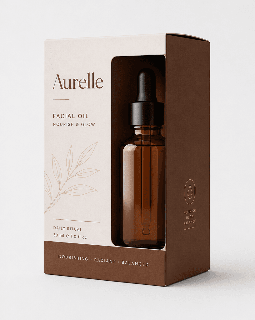 Facial Oil Dropper in Custom Packaging example 20