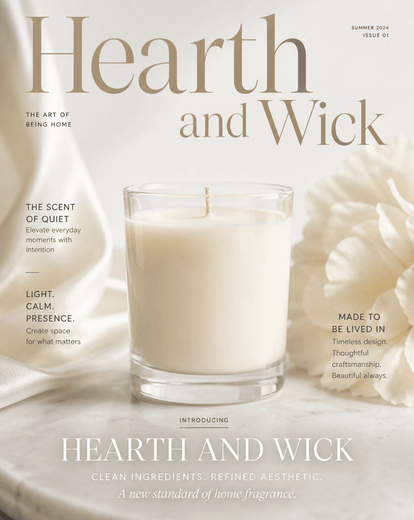 Minimalist Glass Candle Product Poster example 21, output 2
