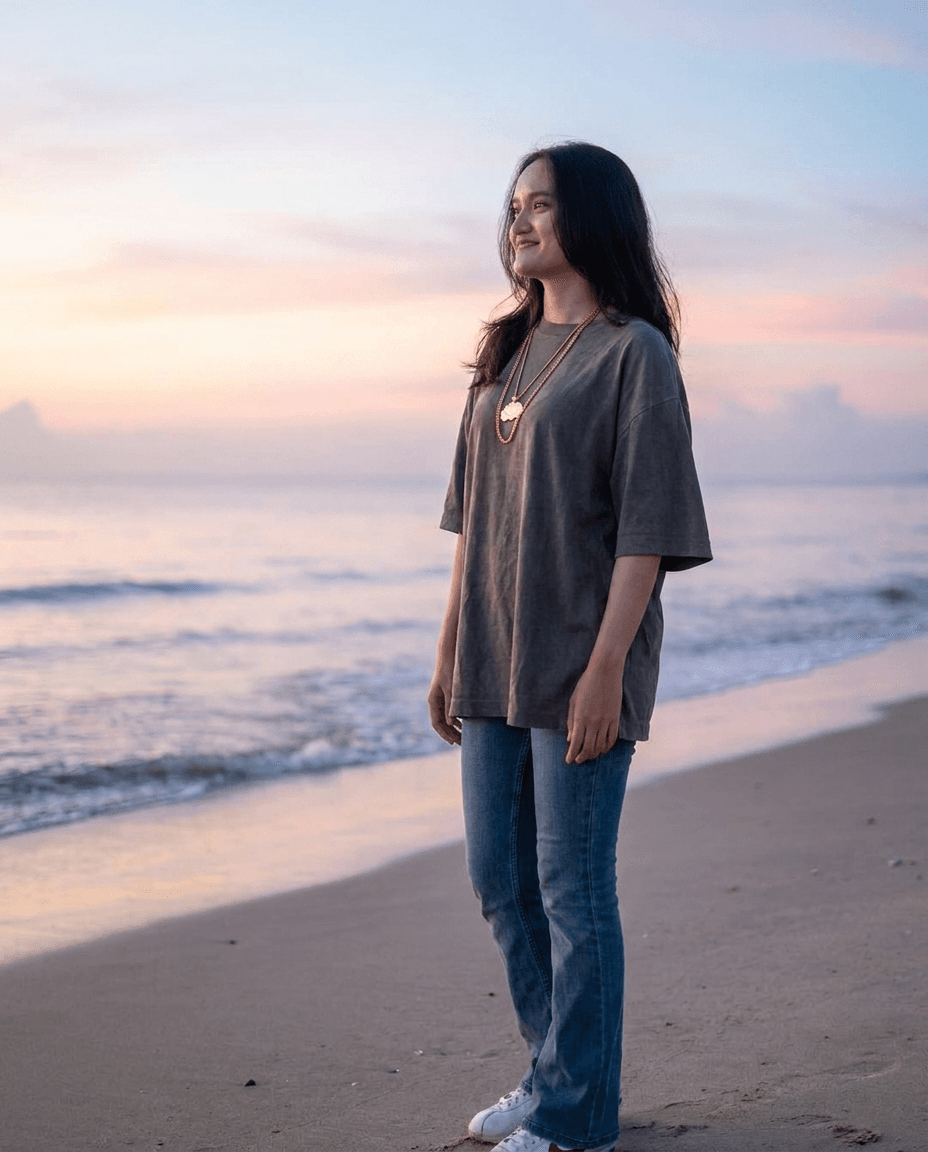 Casual Beach Portrait at Dawn example 24
