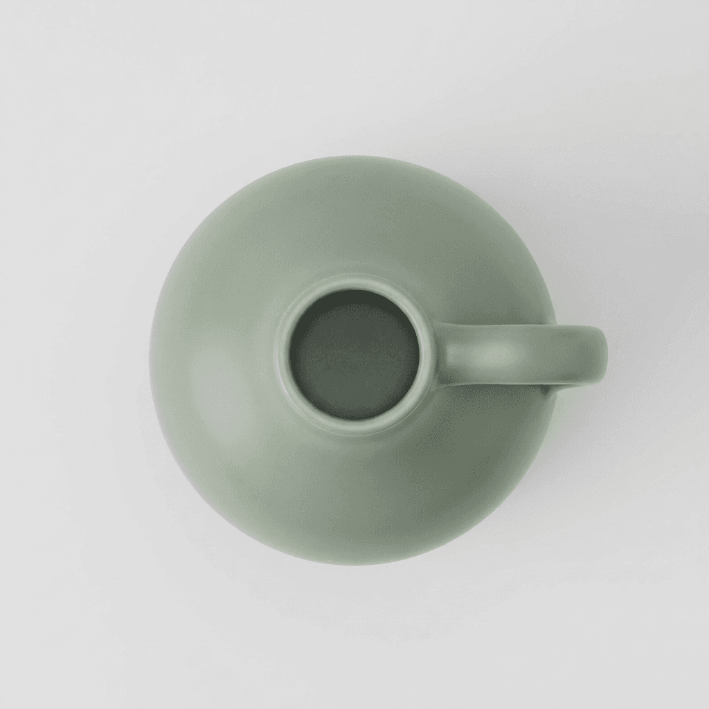 Sage Green Ceramic Pitcher From Above example 13