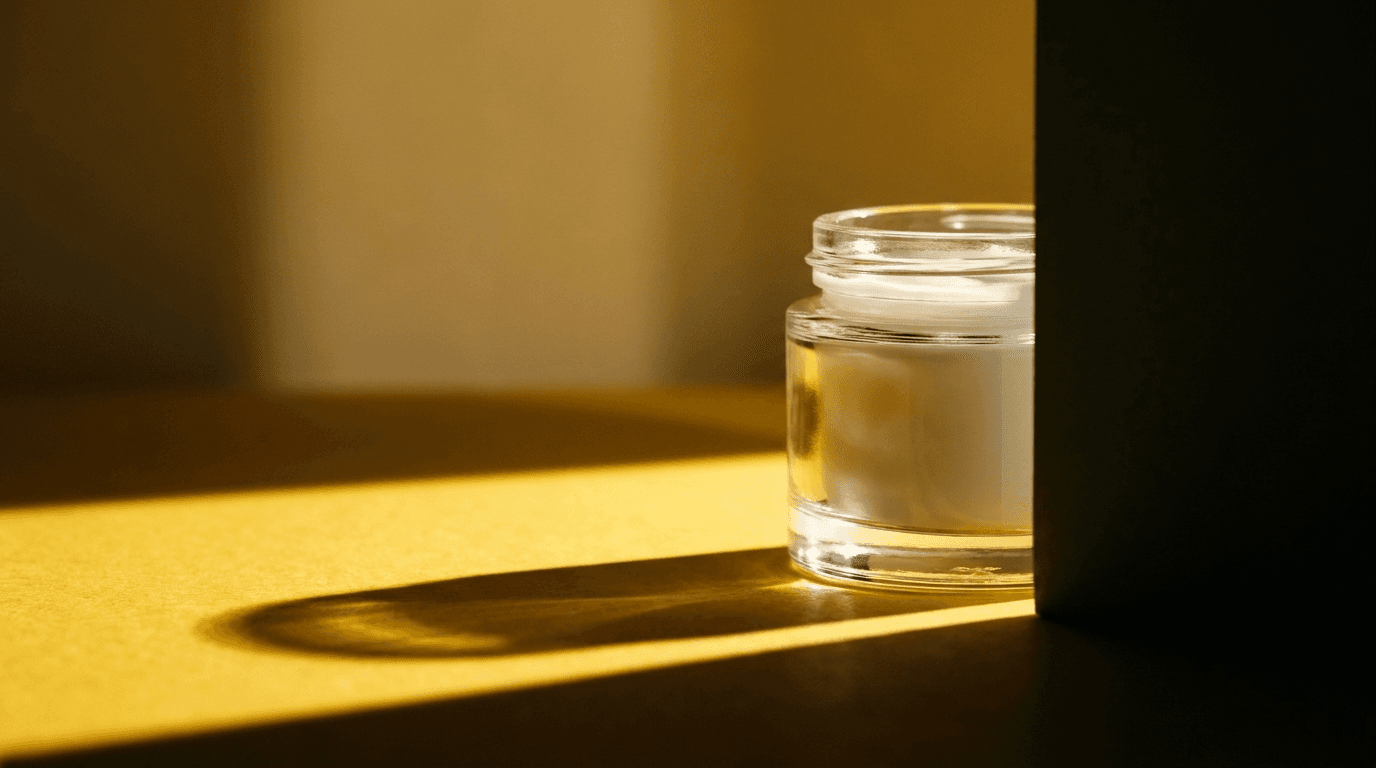 Blank Cosmetic Jar in Warm Sunlight example 6, output 2