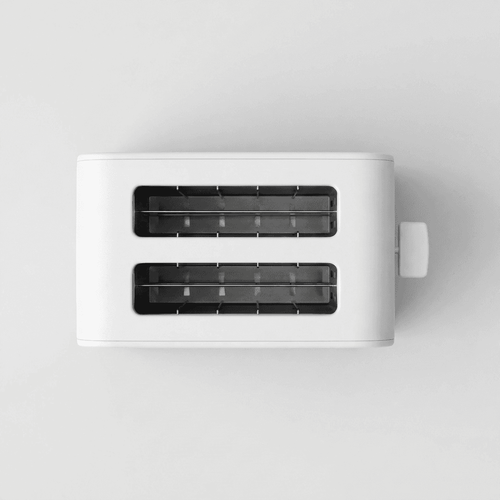 Minimalist White Two Slice Toaster example 12